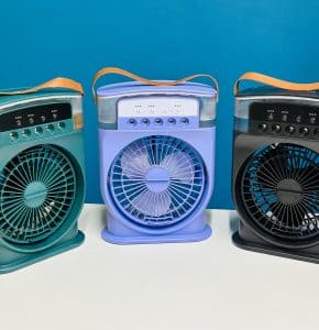 DISNIE Rechargeable Air Cooler Fan With Mist Flow - Green DSEG0019