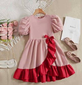 3D Digital Print Baby Girl Exclusive Dress RBKF0015
