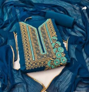 Embroidery Georgette Four Piece RBWF0217