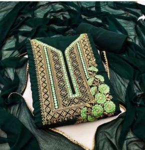 Embroidery Georgette Four Piece RBWF0218