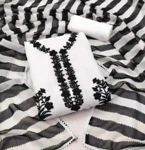 Kashmiri Ari Embroidery Three Piece - CSWF0159