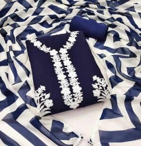 Kashmiri Ari Embroidery Three Piece - CSWF0160