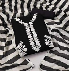 Kashmiri Ari Embroidery Three Piece - CSWF0162