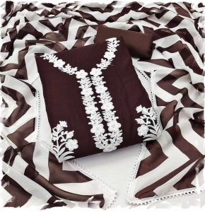 Kashmiri Ari Embroidery Three Piece - RBWF0179