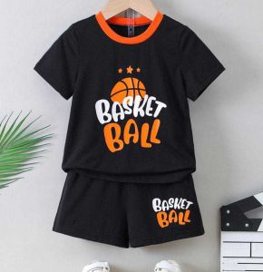 Kids Unisex Tees with Half Pant Set NRKF0027