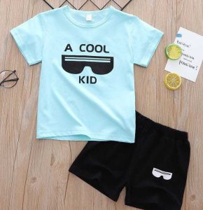 Kids Unisex Tees with Half Pant Set NRKF0019