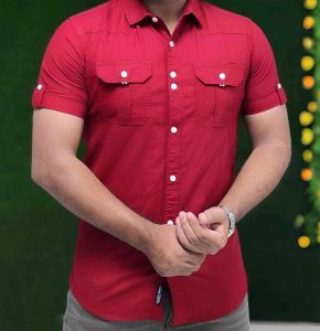 Stylish half Sleeve Print or Solid Shirt  NRMF0038