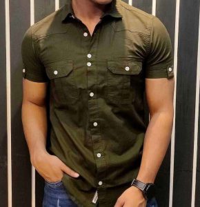 Stylish half Sleeve Print or Solid Shirt  NRMF0032