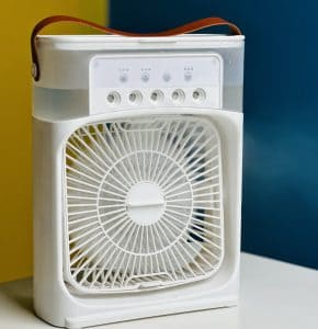 GearUP Air Cooler Fan With Mist Flow - White Black Green  Blue DSEG0026